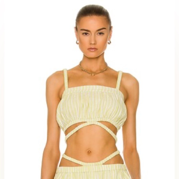 JONATHAN SIMKHAI STANDARD Hutton Crop Top - Picture 7 of 8